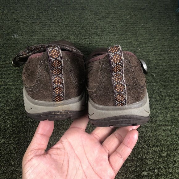 Chaco Womens Petaluma Mary Jane Shoes Coffee Bean Perforated Buckle Leather 9.5 - Picture 7 of 8